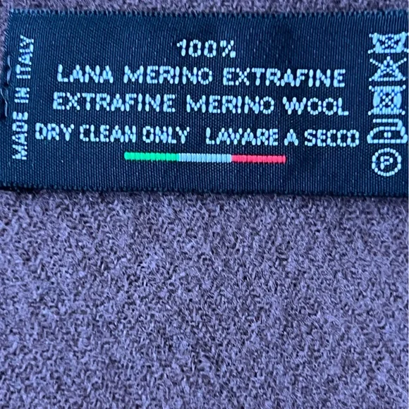 100% Extrafine Merino Wool Made in Italy Scarf - Picture 5 of 5